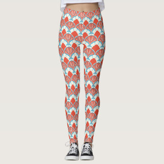 Damunderkläder med scallop tryck leggings