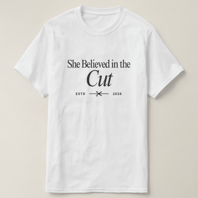 Damuppskattande frisör T-shirt för kvinnor (Design framsida)