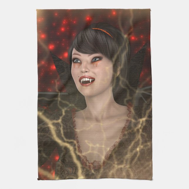 Damvampyr Kökshandduk (Vertikal)