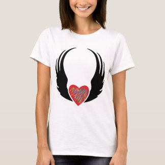 Damvingar som hoppas tanken t-shirt