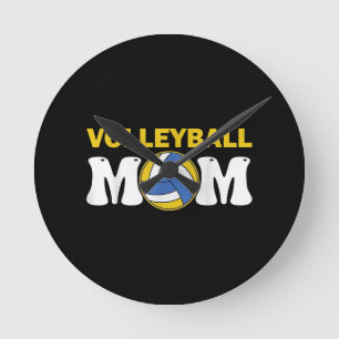 Damvolleyboll Mamma Tröja Speldag Roligt Spelare Rund Klocka
