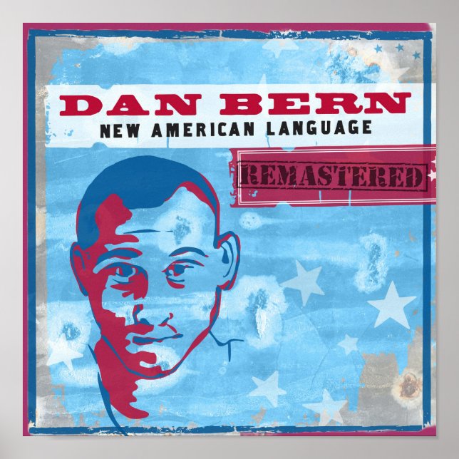 Dan Bern New American Language Vinyl Art Poster (Framsidan)