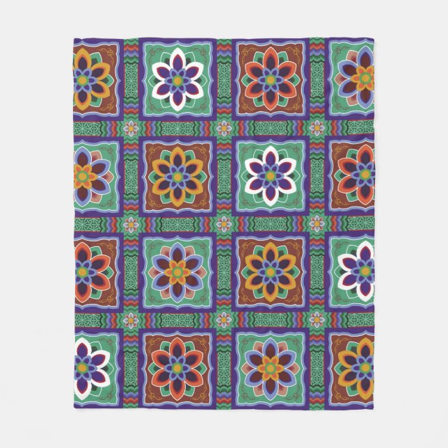 Dan-cheong. Koreanska traditionella tempelkonst.da Fleecefilt (Framsidan)