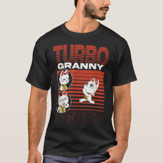 Dan Da Dan Running Turbo Mormor Katt Collage T Shirt
