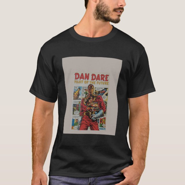 Dan Dare'retro tecknad bok art T Shirt (Framsida)