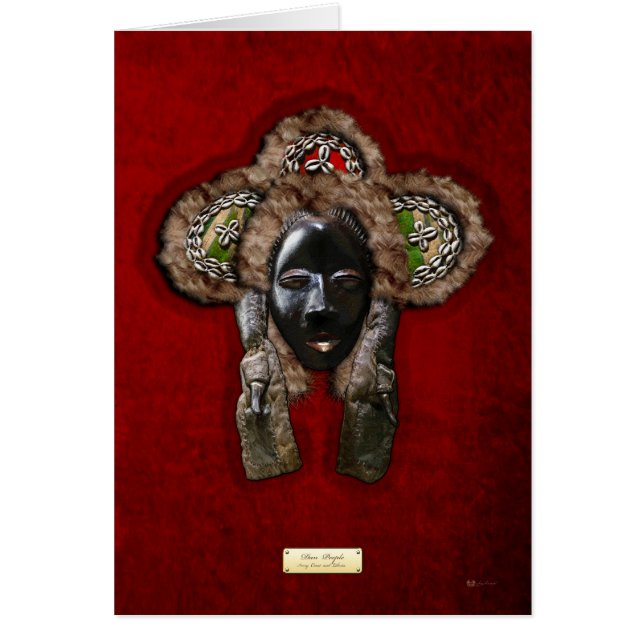 Dan Dean-Gle Mask på Red Velvet Hälsningskort (Framsidan)