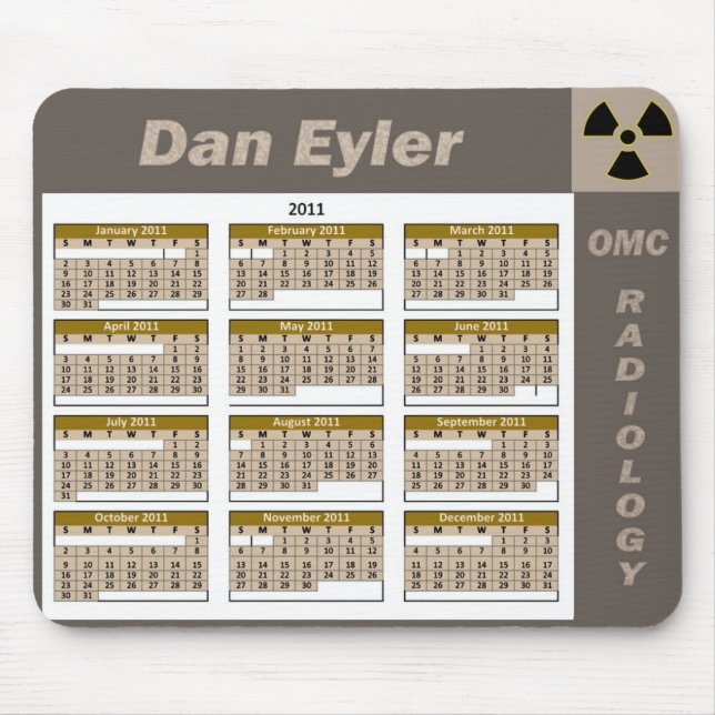 DAN EYLER KALENDER 2011 MUSMATTA (Framsidan)