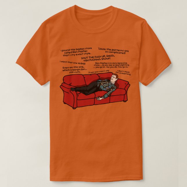 Dan Flash, eftersom Mönster är så komplicerat T Shirt (Design framsida)