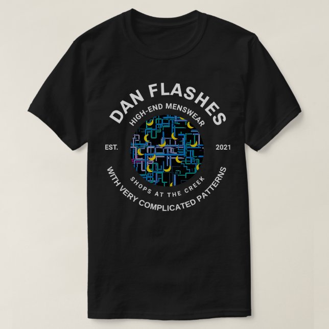 Dan Flashs högg herrkläder med mycket komplicerad T Shirt (Design framsida)