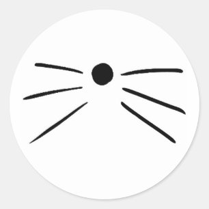 Dan och Phil Cat Whisker Stickers Runt Klistermärke