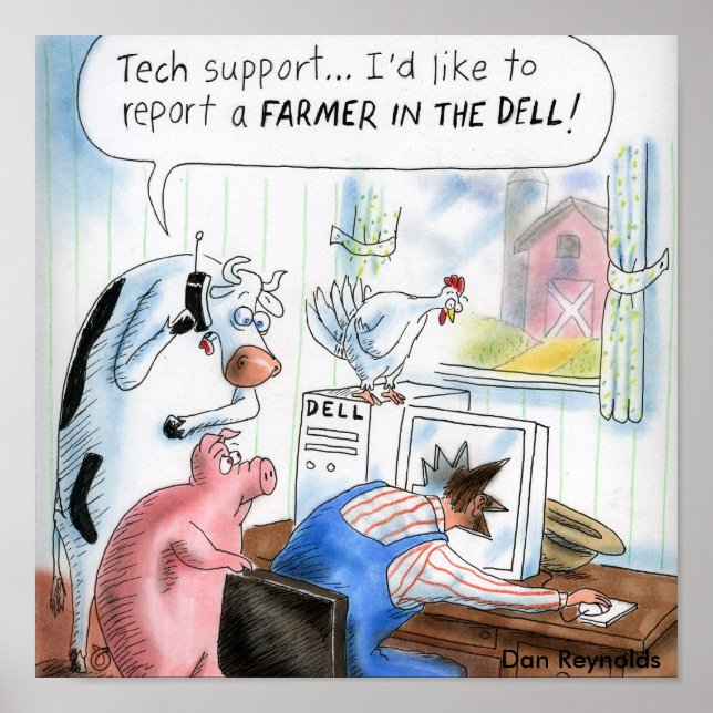 Dan Reynolds | POSTER | Jordbrukare i Dell (Framsidan)