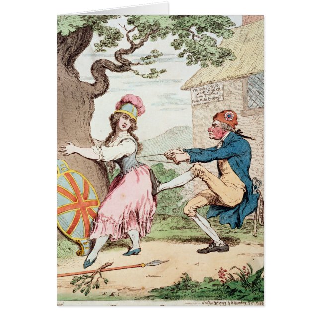 Dana för lindrar eller en bra konstitution… ", hälsningskort (Framsidan)