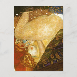 Dana? Gustav Klimt som målas 1907. Källa: Annat v Vykort