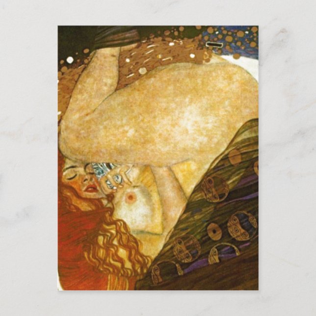 Dana? Gustav Klimt som målas 1907. Källa: Annat v Vykort (Framsida)