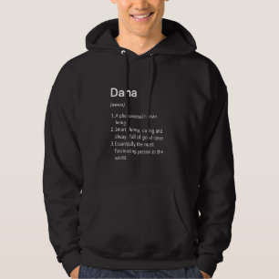 Dana Namn Definition Funny Dictionary Hoodie