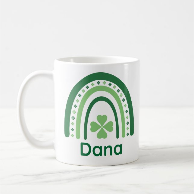 Dana Namn Klöver Boho Rainbow Kaffemugg (Vänster)