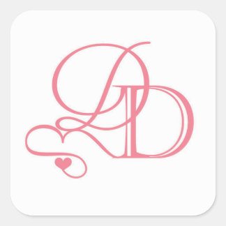 Dana och David välkomstpåsar Fyrkantigt Klistermärke