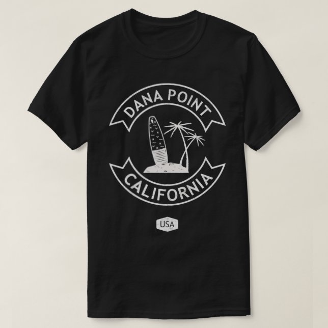 Dana Point California Surfa T Shirt (Design framsida)