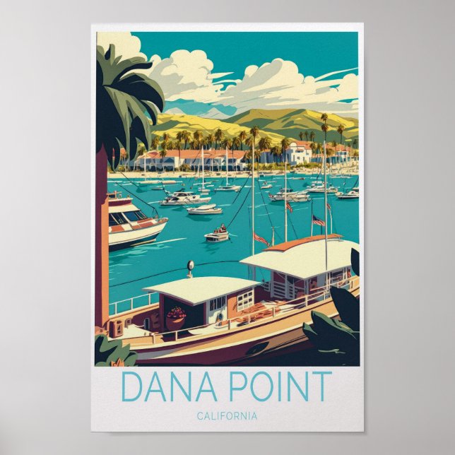 Dana Point California Travel Poster (Framsidan)