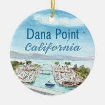 Dana Point Ceramic Ornament - Kalifornien B