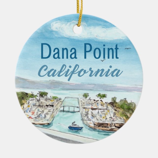 Dana Point Ceramic Ornament - Kalifornien B (Framsidan)