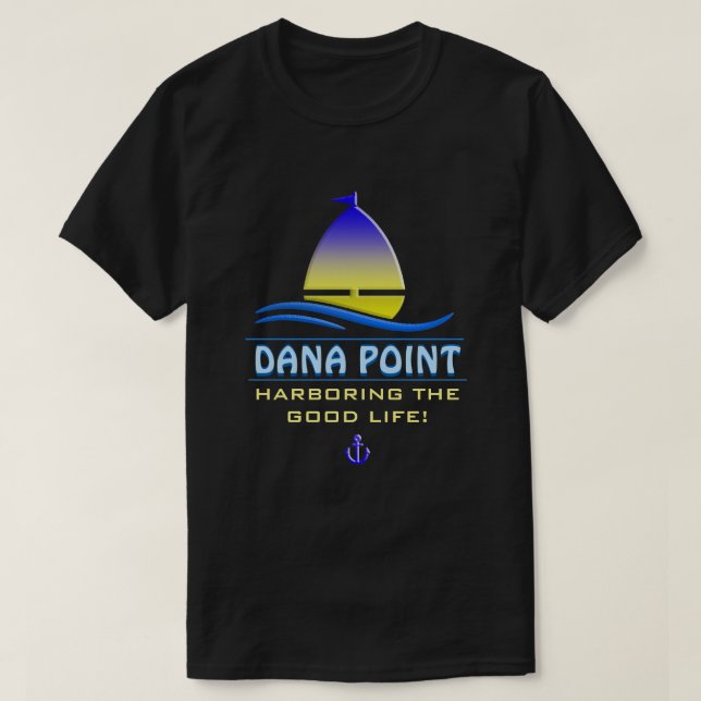 Dana Point hamn, CA Tee Shirt (Design framsida)