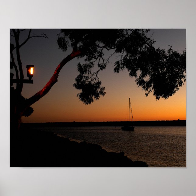 Dana Point Harbor Sunset Poster (Framsidan)