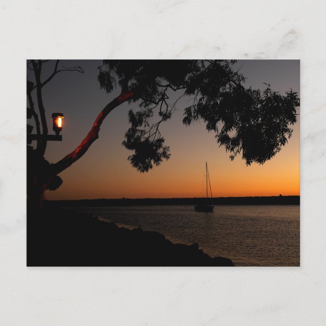 Dana Point Harbor Sunset Vykort (Framsida)