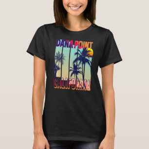 Dana Point Retro Vintage Stil Handflatan Träd T Shirt