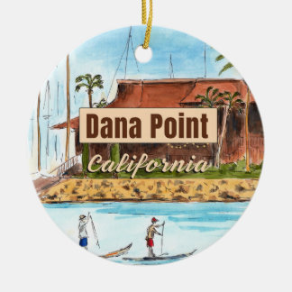 Dana Point Yacht Club-ornament Julgransprydnad Keramik