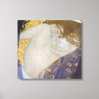 Danae av Gustav Klimt Canvastryck