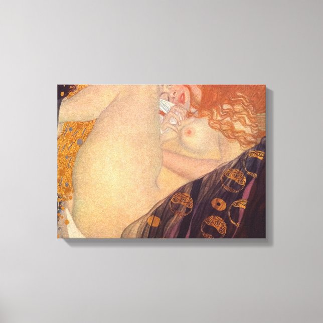 Danae Gustav Klimt Canvastryck (Framsida)