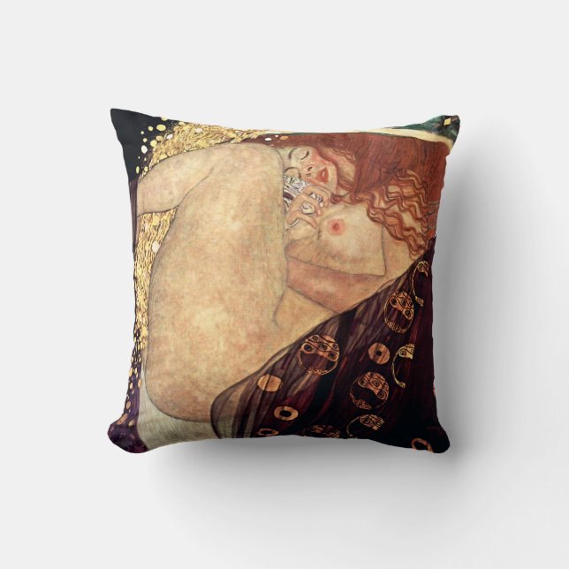 Danae | Gustav Klimt | Kudde (Framsida)