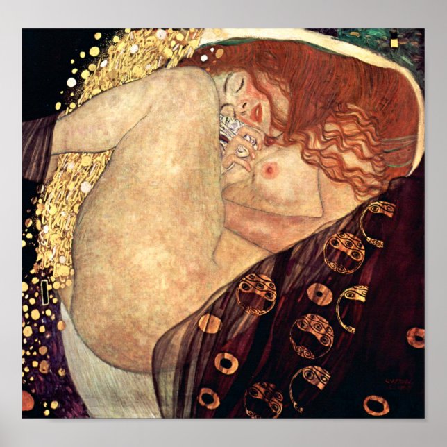 Danae | Gustav Klimt | Poster (Framsidan)