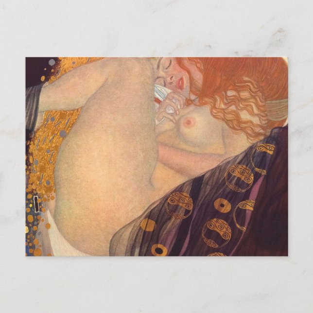 Danae Gustav Klimt Vykort (Framsida)