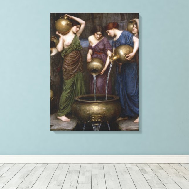 Danaiderna av John William Waterhouse Canvastryck (Insitu (trägolv))