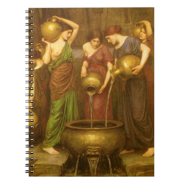 Danaides av John William Waterhouse Anteckningsbok Med Spiral (Framsidan)