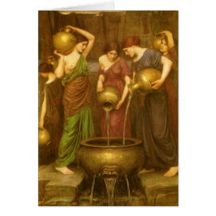 Danaides av John William Waterhouse Hälsningskort