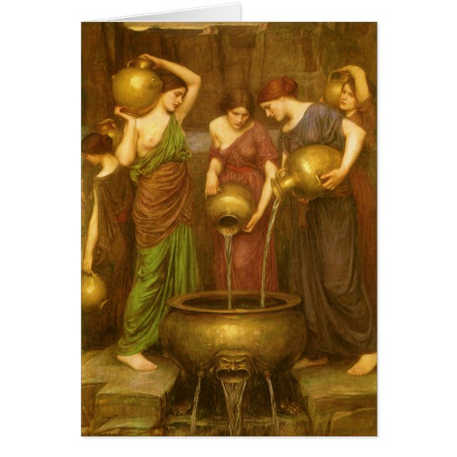 Danaides av John William Waterhouse Hälsningskort (Framsidan)