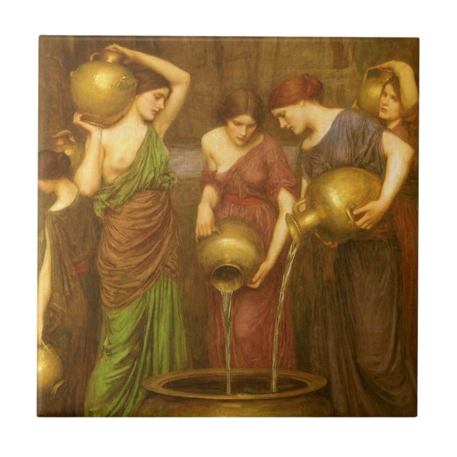 Danaides av John William Waterhouse Kakelplatta (Framsidan)