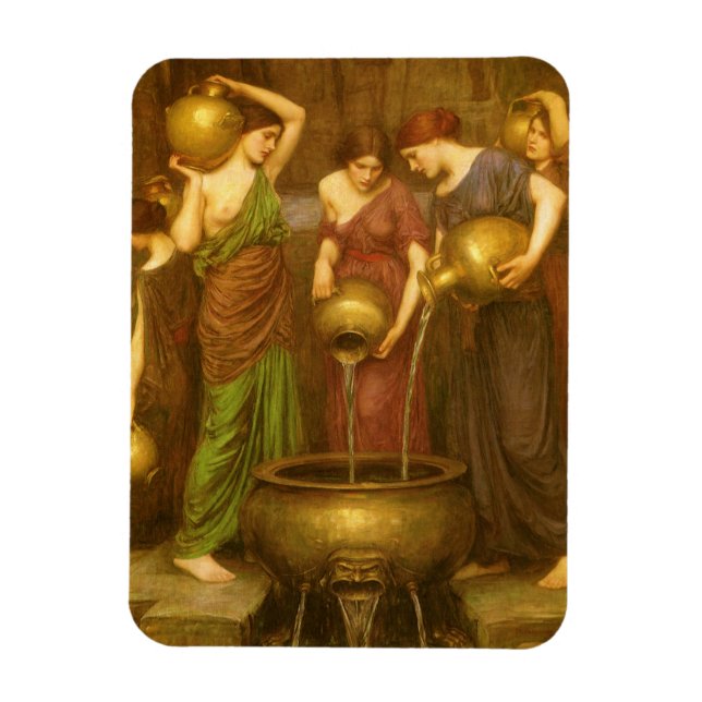 Danaides av John William Waterhouse Magnet (Vertikal)