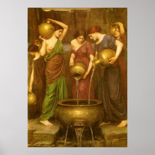 Danaides av John William Waterhouse Poster (Framsidan)