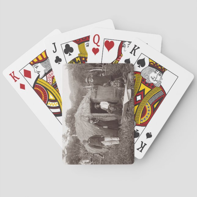 Danande Tappa, en infödd trasa, c.1875 Casinokort (Baksidan)