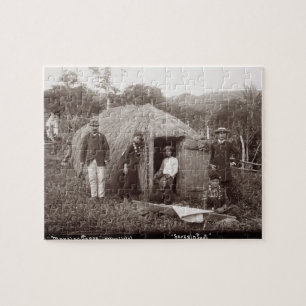 Danande Tappa, en infödd trasa, c.1875 Pussel