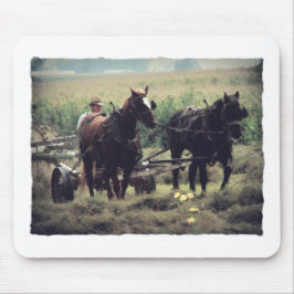 Danandehö med hästar musmatta