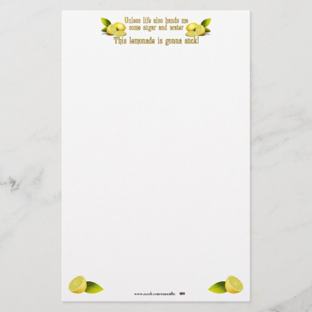DanandeLemonade Brevpapper (Framsida)