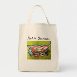 Danandelivsmedelkrabban hänger lös tygkasse