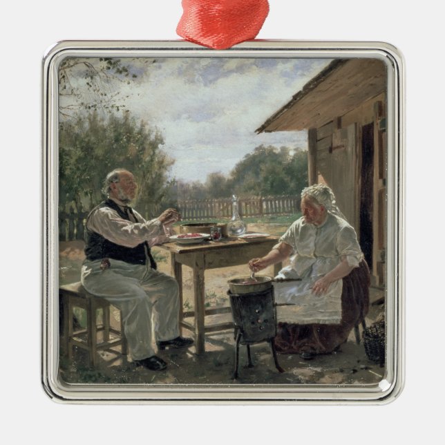 Danandesylt, 1876 julgransprydnad metall (Framsidan)