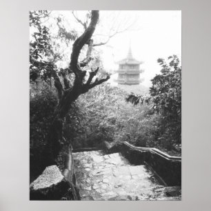 Danang Vietnam, Templet View Marble Mountain Poster