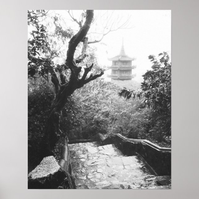 Danang Vietnam, Templet View Marble Mountain Poster (Framsidan)